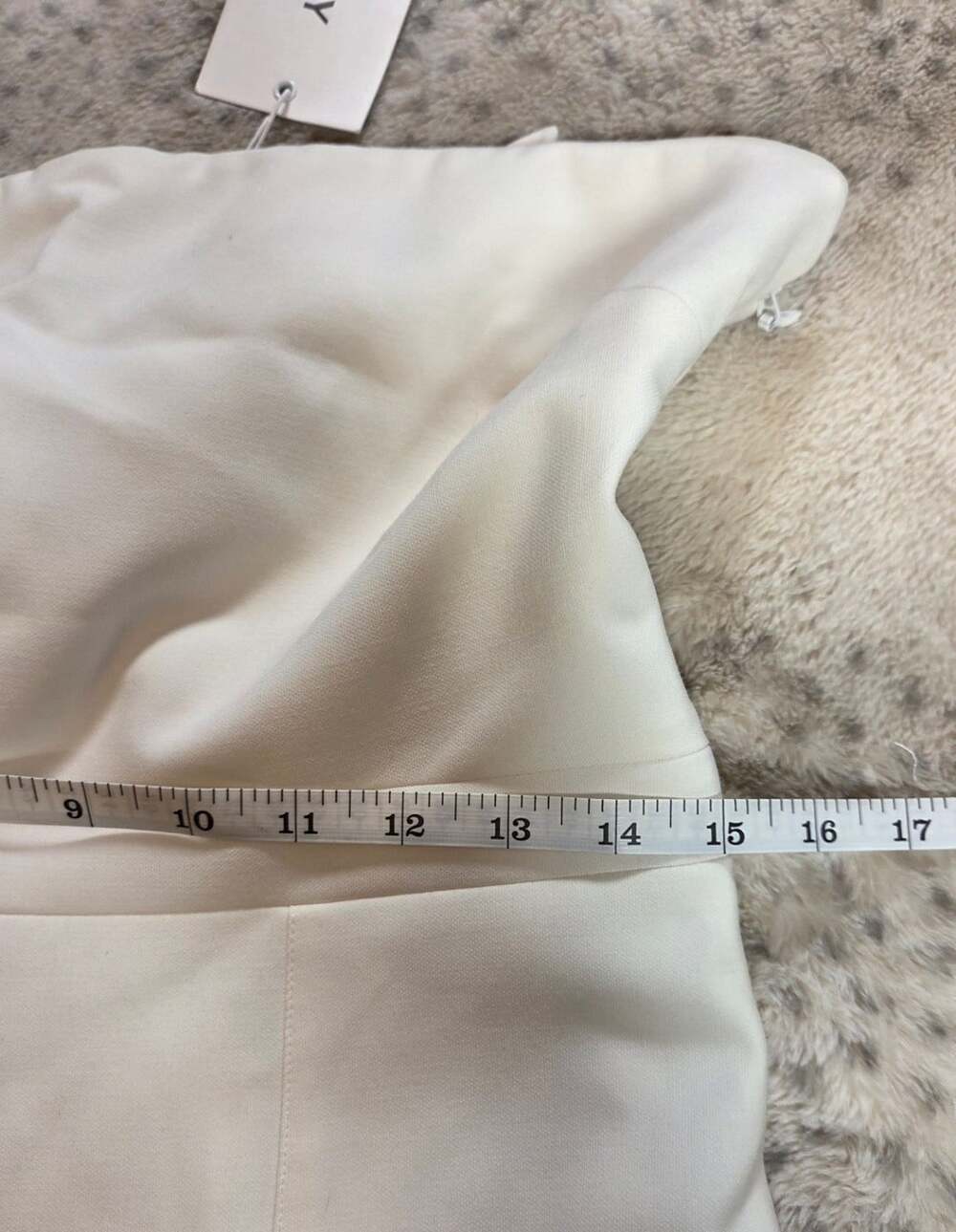 NWT LIKELY Cream Ivory Strapless Wide Leg Jumpsuit Belted Size - Picture 11 of 12